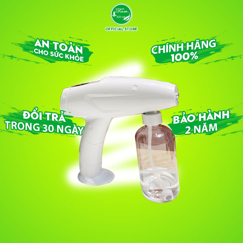 Máy Phun Khử Khuẩn Cầm Tay VANPO, Máy Phun Dung Dịch Khử Khuẩn Nano Bạc Xịt Phun Sương Khuếch Tán