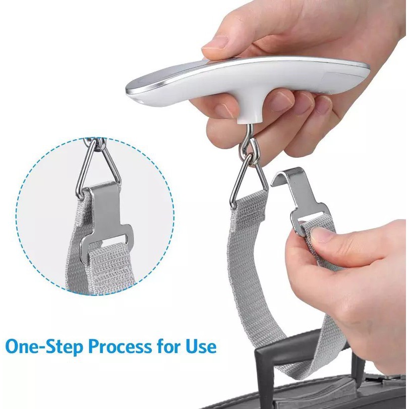 Cân Điện Tử Cầm Tay Mini 50kg Chính Xác Cao Phù Hợp Cân Valy Tặng Kèm Pin Tela Shop
