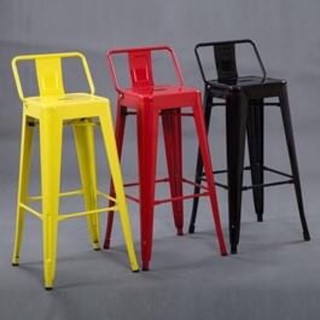 Ghế bar tolix có tựa lưng nhiều màu (Hàng có sẵn)