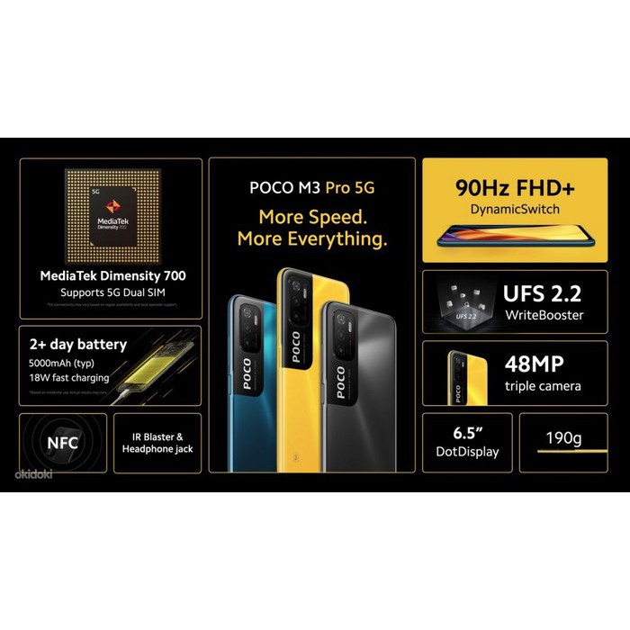 Điện thoại POCO M3 Pro 5G (6GB/128GB) - Hàng chính hãng | BigBuy360 - bigbuy360.vn