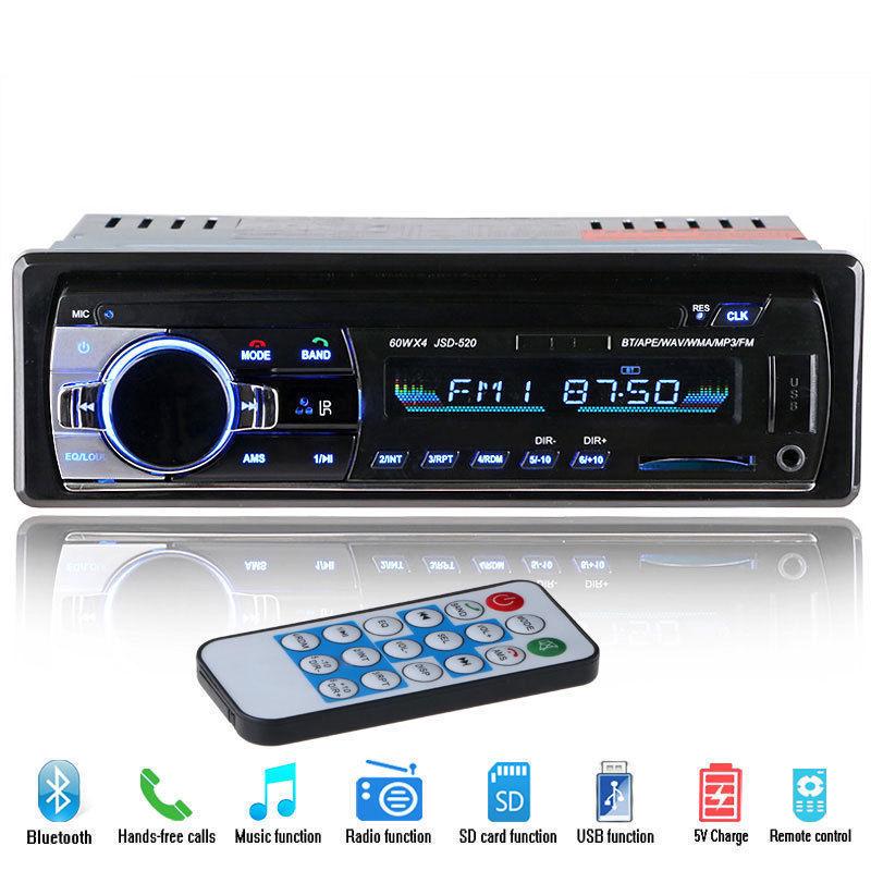 Máy Phát Nhạc MP3 Bluetooth Cho Xe Hơi 1 Chân Cắm USB SD/AUX-IN/FM Radio