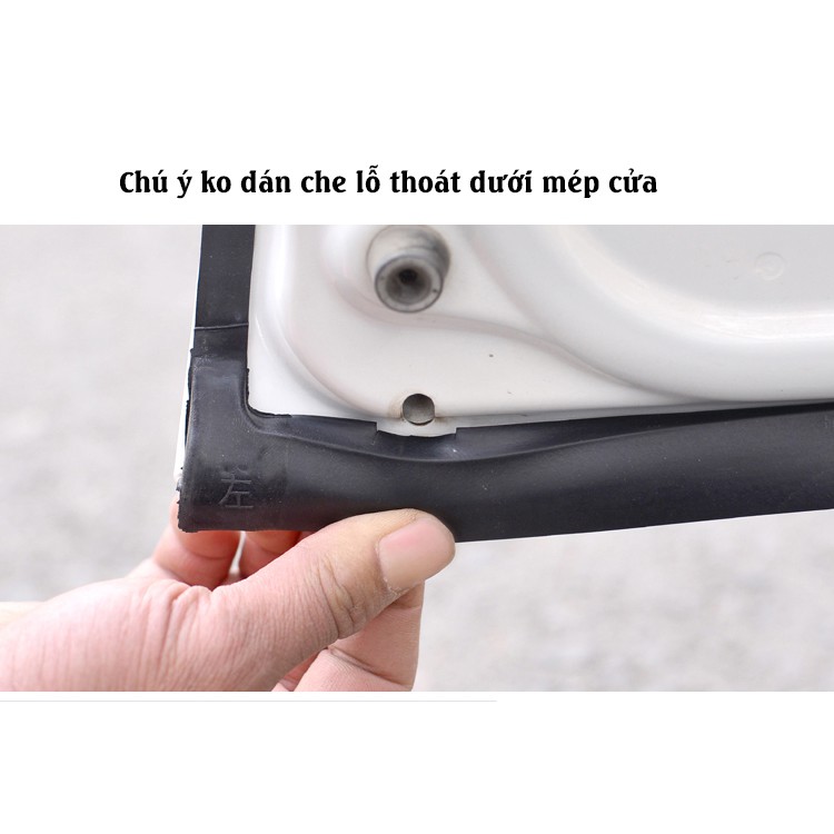 Combo trọn bộ gioăng cao su chống ồn, cách âm, chống bụi cho xe hơi