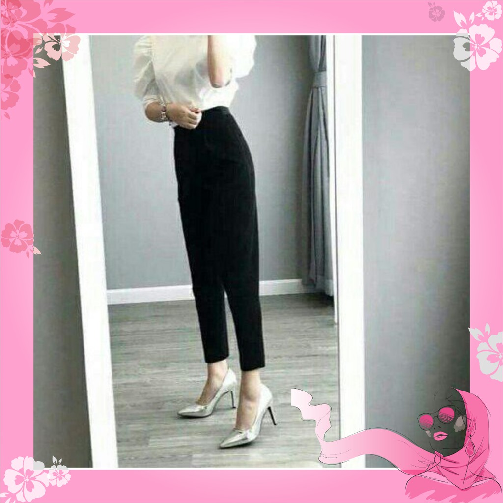 Quân Baggy Lưng chun vải Tuyết mưa