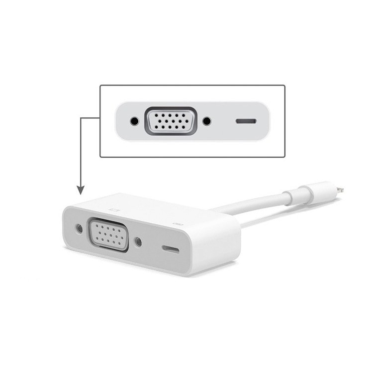 Cáp Apple Lightning to VGA Adapter MD825ZM/A - White