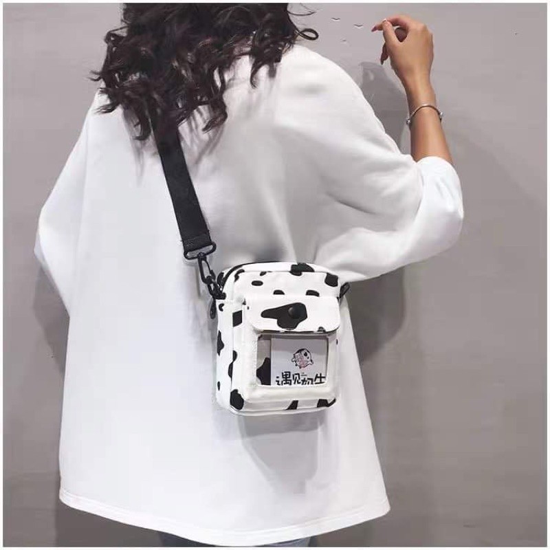 Túi chéo bò sữa mini DH12 | BigBuy360 - bigbuy360.vn