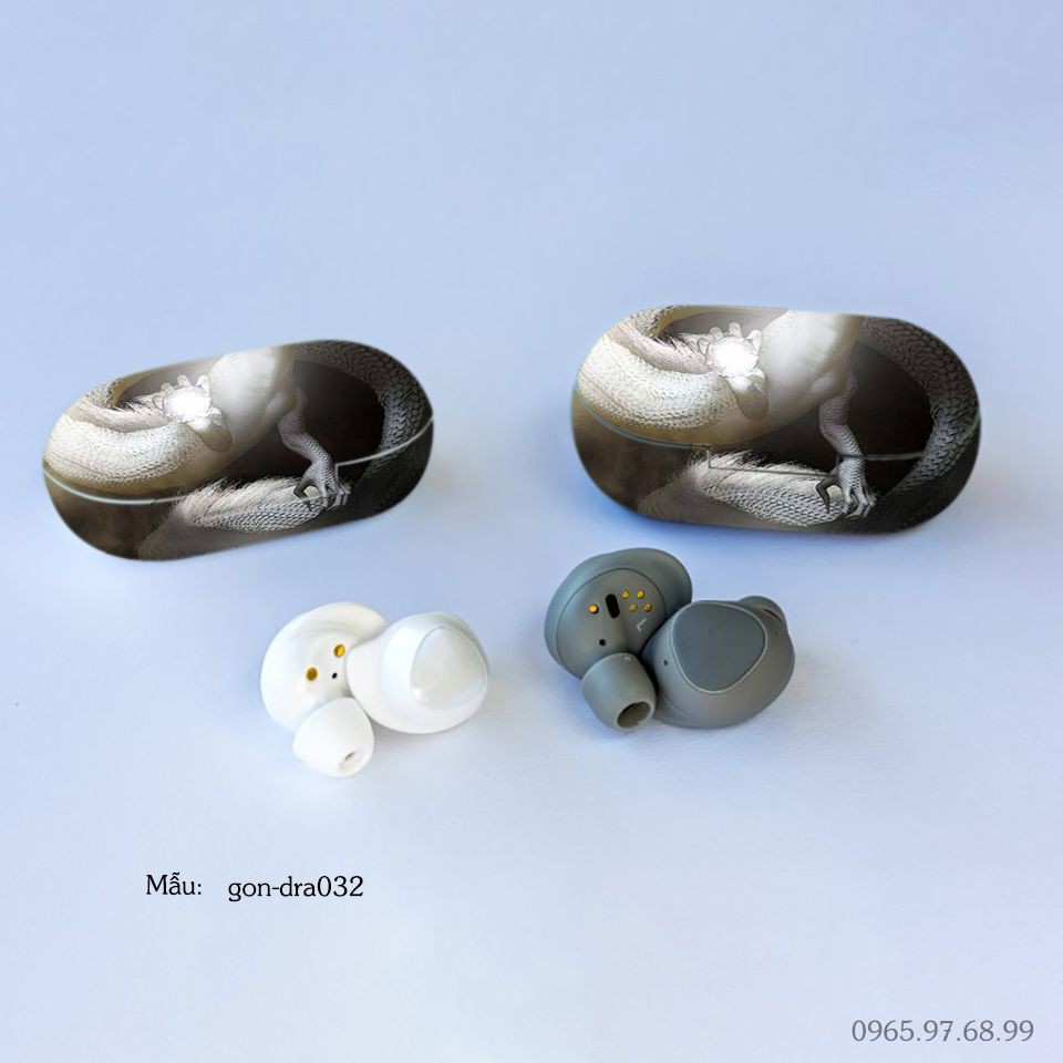 Skin dán tai nghe Samsung Galaxy Buds in hình Rồng Dragon 06