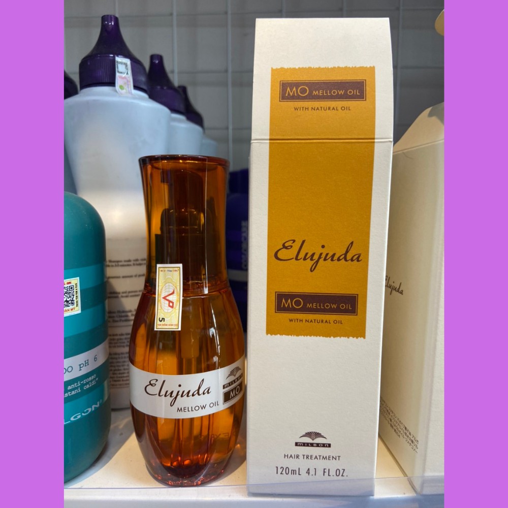 _Tinh dầu Argan Milbon MO dưỡng phục hồi tóc Elujuda Japan 120ml