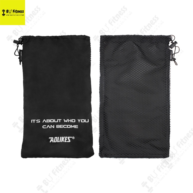 Túi lưới thể thao có dây rút, túi đựng đồ tập gym nam nữ thời trang kích thước 34,5x21cm