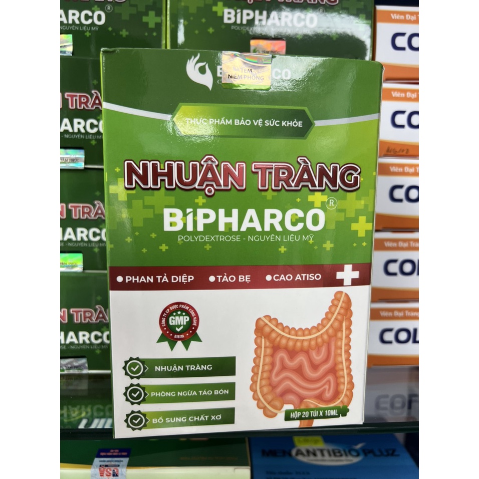 Nhuận Tràng Bipharco Giúp Nhuận Tràng, Tăng Cường Tiêu Hóa Bổ Sung Chất Xơ