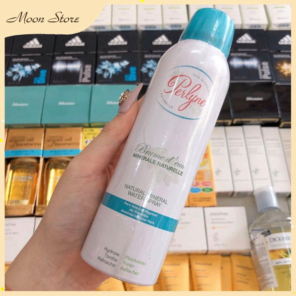 Xịt khoáng nền giữ lớp trang điểm khóa phấn, xịt dưỡng da giàu khoáng chất perlyne natural mineral water spray akj | BigBuy360 - bigbuy360.vn