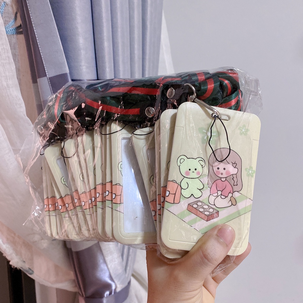 Dây đeo thẻ văn phòng nhiều màu khác nhau cute