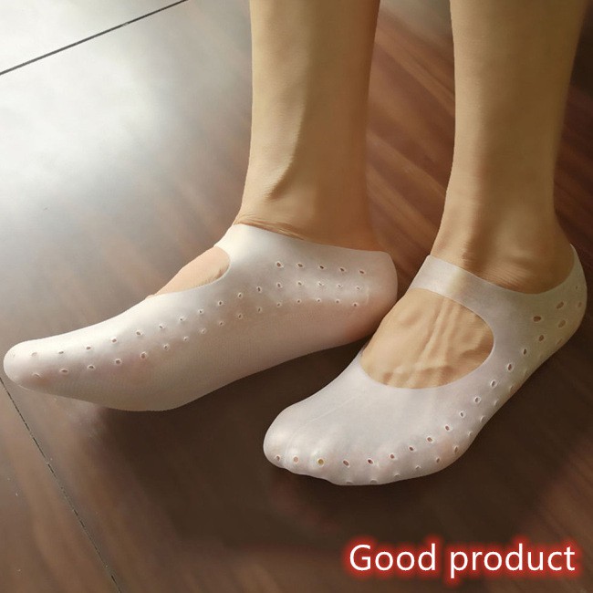 【In stock】 1 Pair Silicone Breathable Moisturizing Socks Heel Cracked Foot Protector Socks | BigBuy360 - bigbuy360.vn