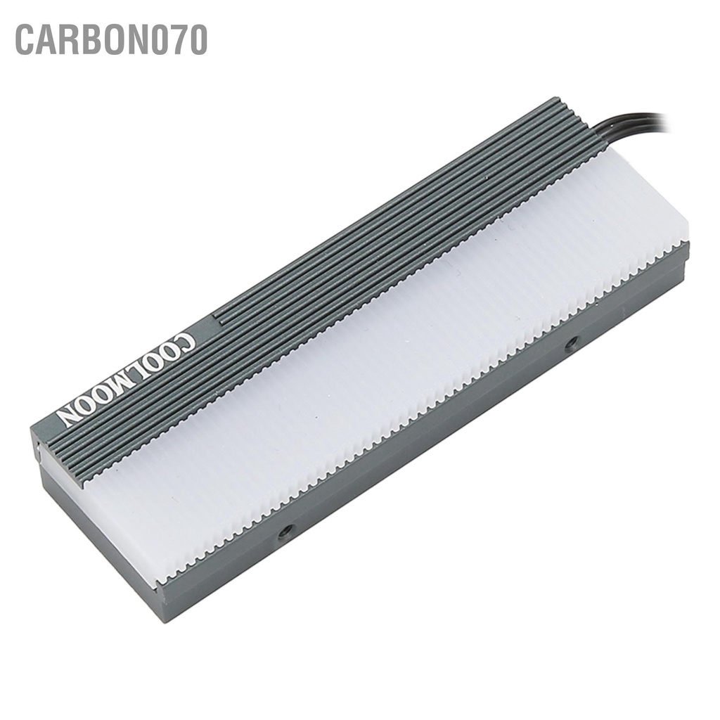 Carbon070 Tản nhiệt trên đĩa cứng Giao diện kép Làm mát tản SSD 5V 3 chân M.2 làm cho 2280 với tấm