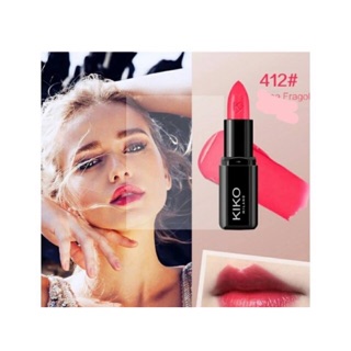 Son Kiko 412 Strawberry Pink - Tông hồng dâu