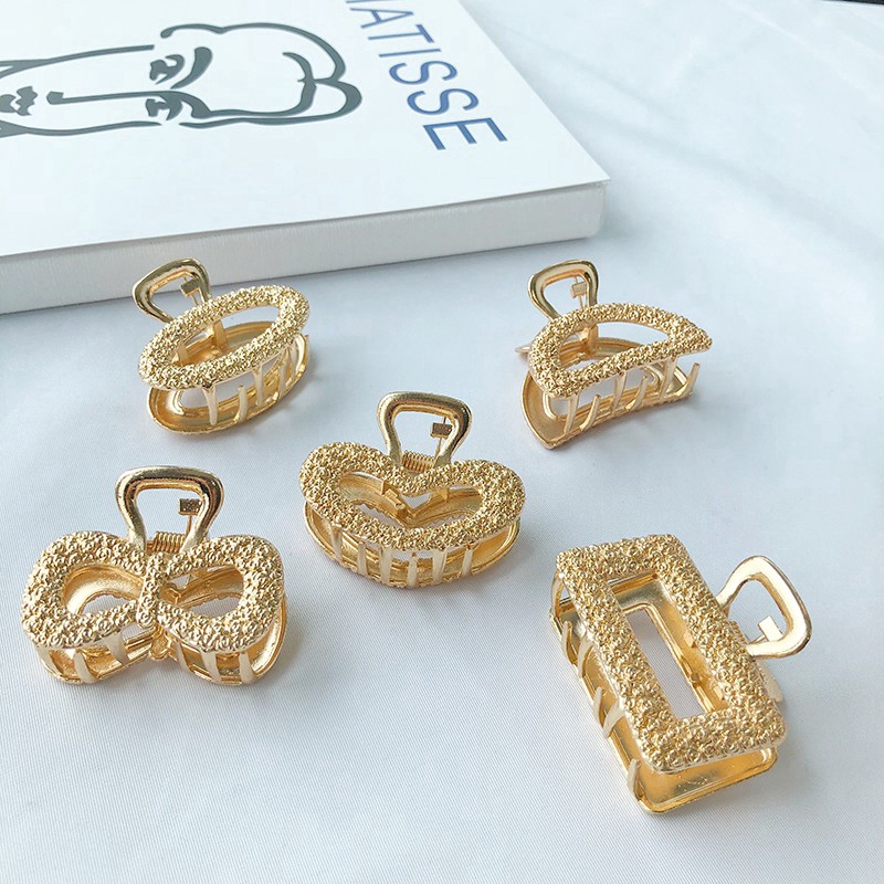 Kẹp tóc họa tiết hình học phong cách cổ điển hợp thời trang cho nữ