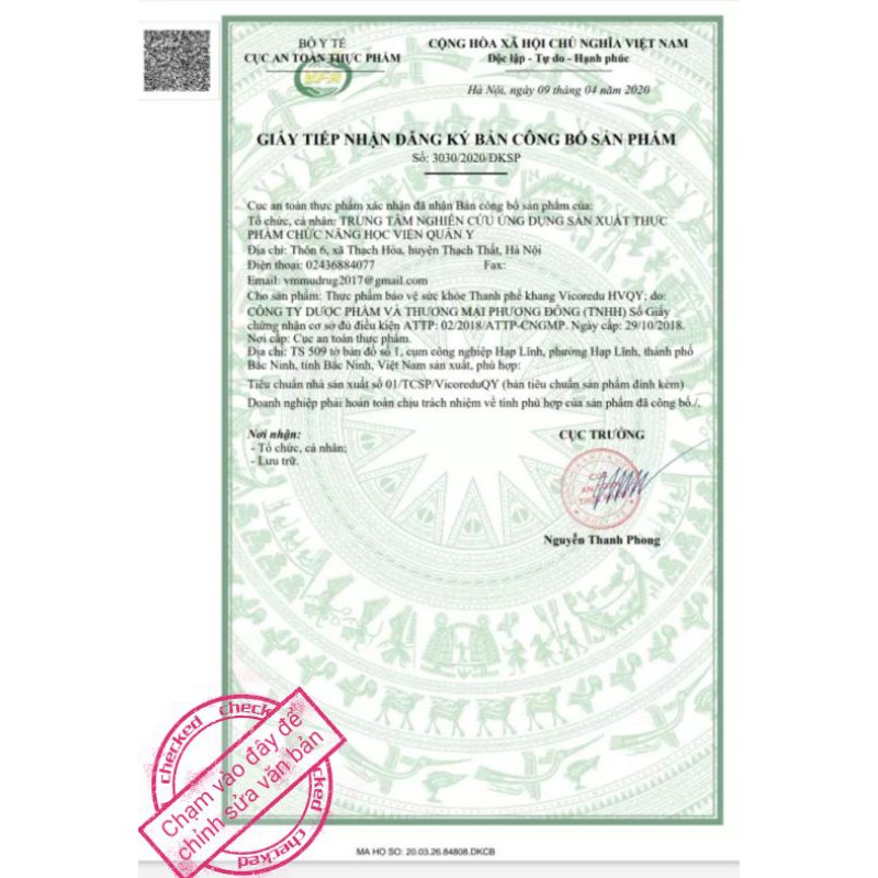 ✅ Thanh Phế Khang Vico Redu - Học Viện Quân Y [Chính Hãng] ✅ Hỗ trợ bổ phế giảm nguy cơ viêm đường hô hấp ho đau họng