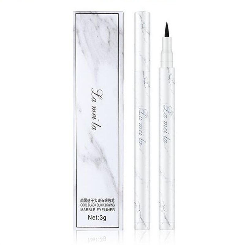 Bút kẻ mắt chống thấm nước lâu trôi 24h thiết kế vỏ họa tiết cẩm thạch | BigBuy360 - bigbuy360.vn