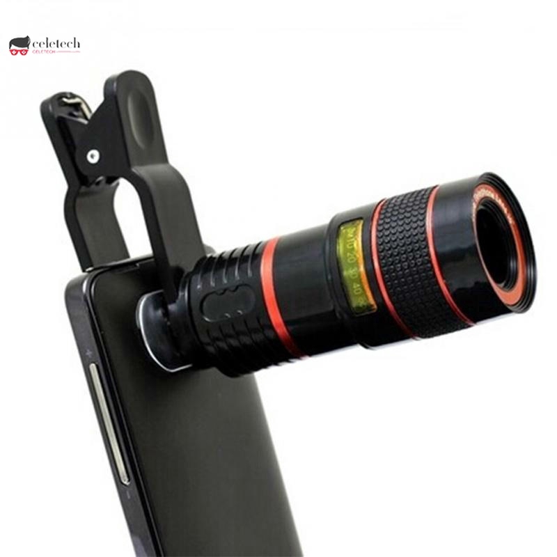 Ống kính phóng ảnh 8X có kẹp cho camera điện thoại | WebRaoVat - webraovat.net.vn