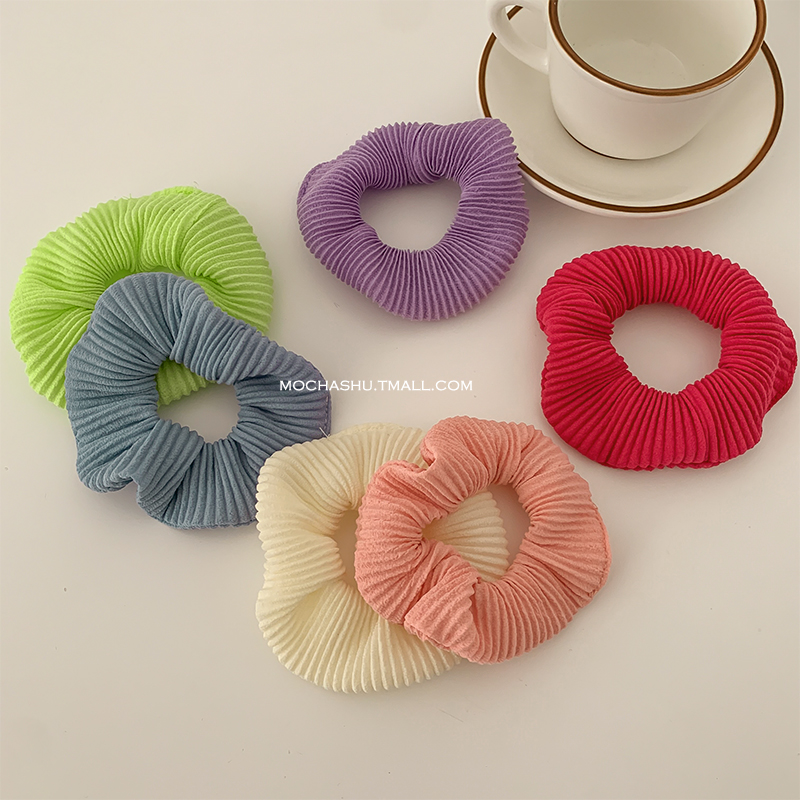 Dây Buộc Tóc Kiểu Xếp Ly Dễ Thương Xinh Xắn Cho Nữ