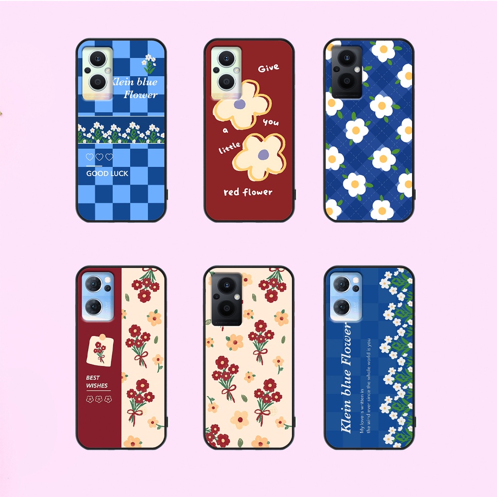 Ốp Oppo Reno 7 4G - Reno 7 5G / Reno 7Z 5G in hình hoa cỏ nhẹ nhàng,họa tiết caro xinh xắn.ốp lưng chống sốc