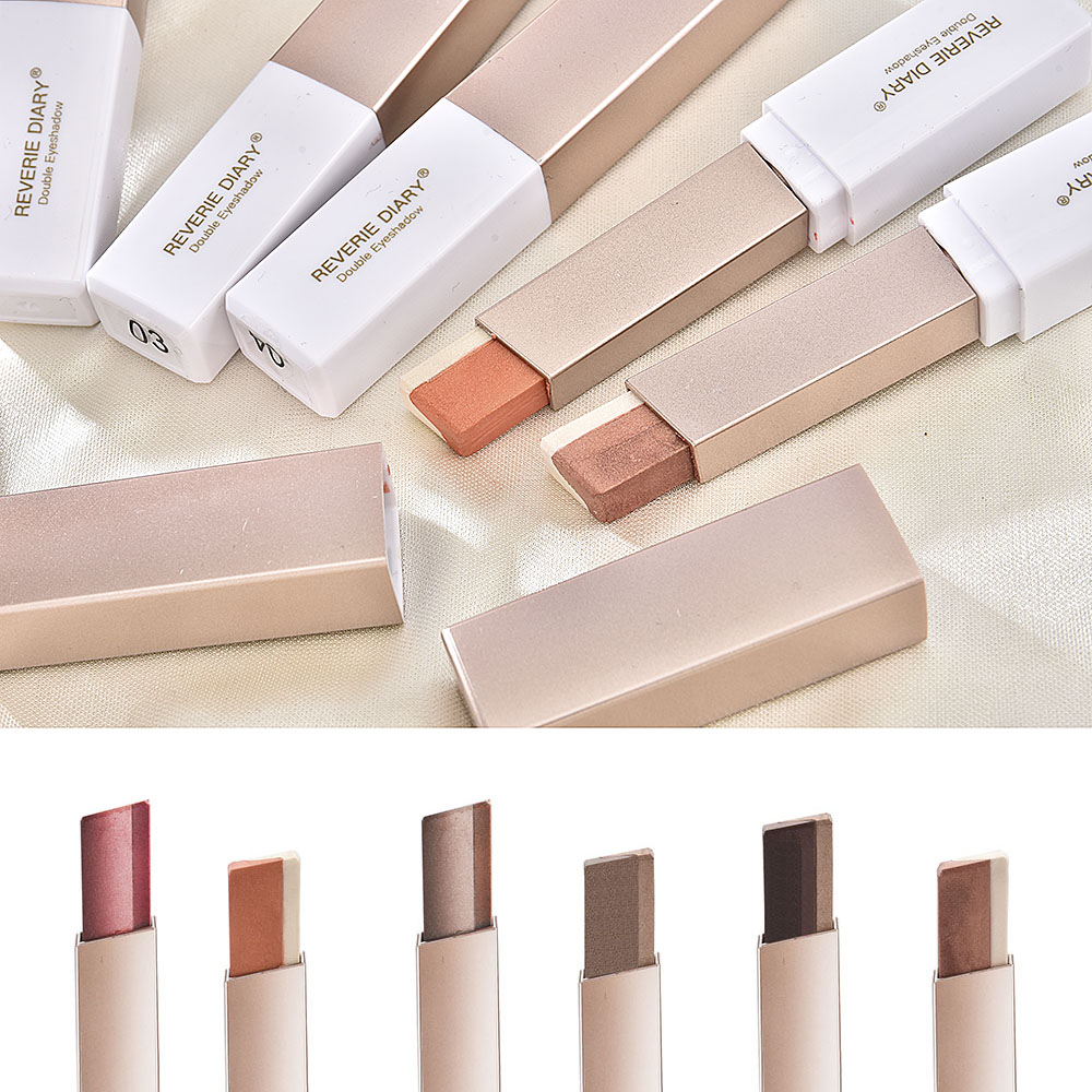 【sweet】woman waterproof long-lasting Matt gradient Two-color rotation Eyeshadow for beginner | BigBuy360 - bigbuy360.vn