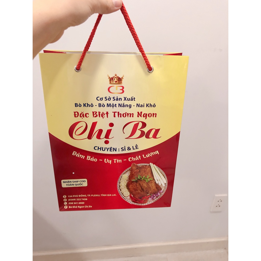 [FREESHIP 99K]Bò khô sạch Loại Lát Chị Ba 1KG | BigBuy360 - bigbuy360.vn