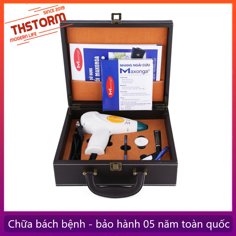 Máy xông cứu ngải điện và pin sạc Maxonga HL01 HL02 Chính hãng bảo hành vàng THStorm