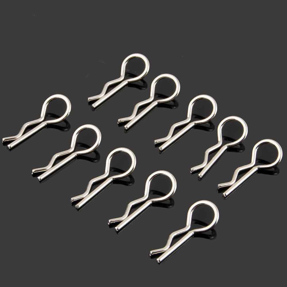 Bộ 8 Kẹp Bằng Thép Không Gỉ Cho Mô Hình Xe Hơi Điều Khiển Từ Xa 1/16 1/10 1/8 HSP HPI Himoto