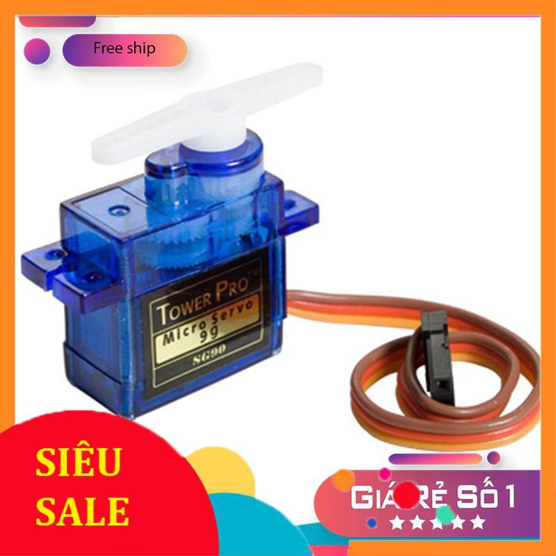 Servo Xanh Huyền Thoại Tower Pro SG90 Giá Rẻ ,  Góc Quay 180 Độ