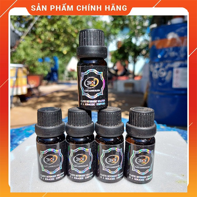 [Ảnh thật] Phục Hồi Nhựa Nhám Đen 3X Clean 10ml. Nguyên liệu nhập khẩu từ Châu Âu.