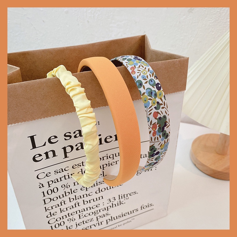 Băng Đô Cài Tóc Rửa Mặt Bằng Vải Nhiều Món Đơn Giản Thời Trang Cho Nữ