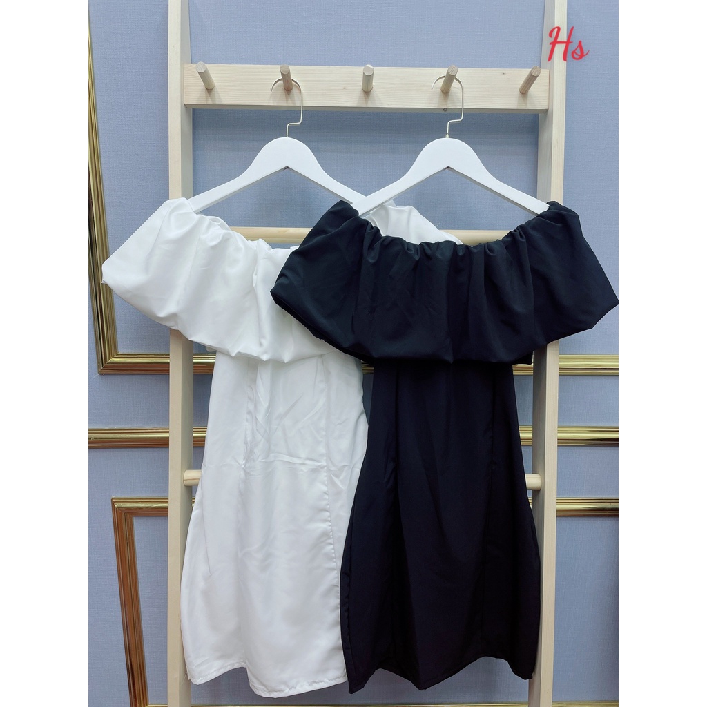 Váy Trễ Vai Nhún Bèo Sang Chảnh Hàng Loại 1 Bao Chất Bơ Store