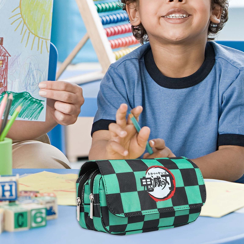 Túi Đựng Bút Nhiều Ngăn In Hình Anime Xinh Xắn