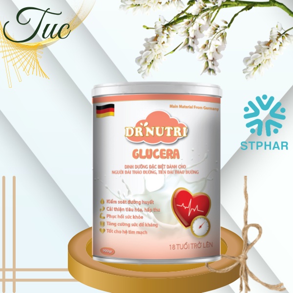 Sữa bột cho người tiểu đường DR Nutri Glucera, ổn định đường huyết, giảm biến chứng tiểu đường, tăng sức đề kháng,...