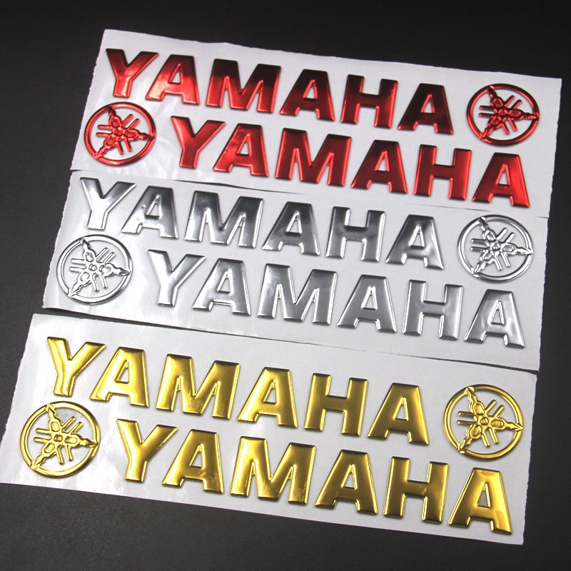 Decal 3d hình logo của Yamaha Honda Suzuki