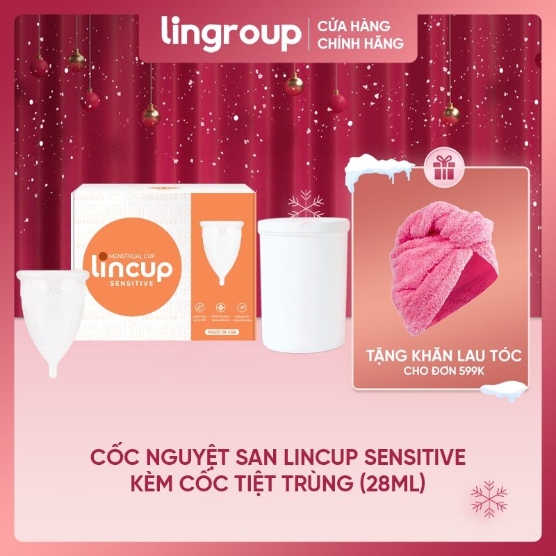 [Mã SGBAU30K giảm đến 30K đơn 99K] Cốc nguyệt san Lincup 0 chính hãng (25ml) - Nhập Khẩu Mỹ