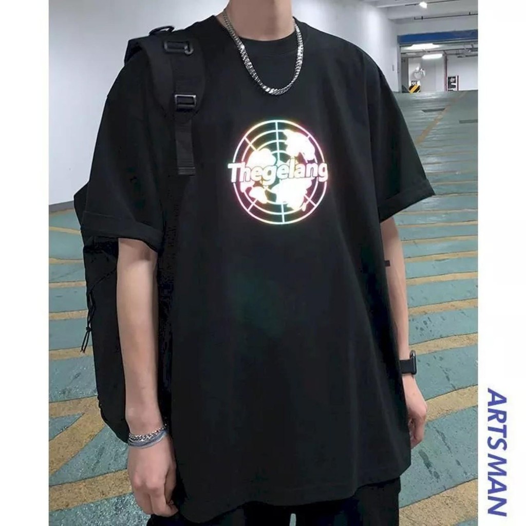 Áo thun Stee Phản quang 7 màu WORLD Unisex