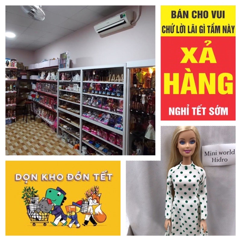 Thanh lí búp bê chính hãng giá sỉ. Đọc thêm mô tả. Búp bê Barbie chính hãng. Mã Barbie30