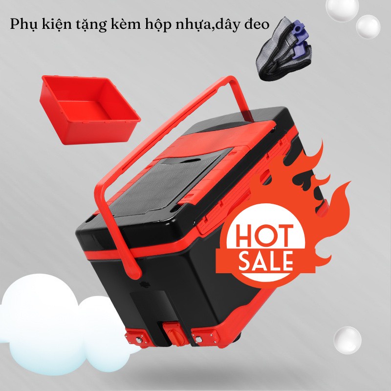 Thùng Câu Đài cao cấp HOUTTON , thể tích 32L , giữ nhiệt rất tốt ,chấp hết mọi địa hình , quà tặng đầy đủ ( đồ câu CoYe)