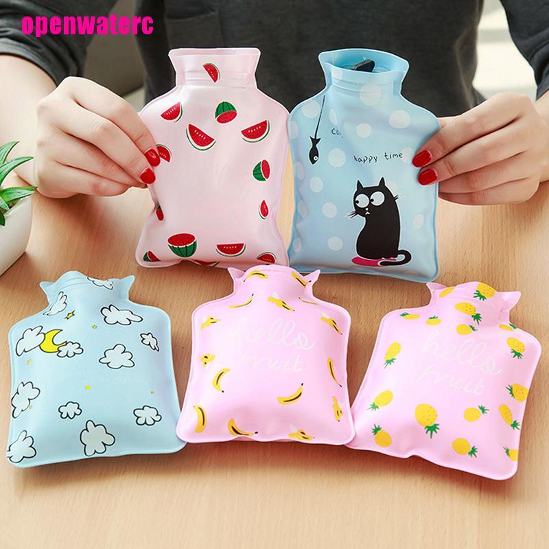 Bình Đựng Nước Nóng Giữ Ấm Tay Mini Họa Tiết Hoạt Hình Dễ Thương