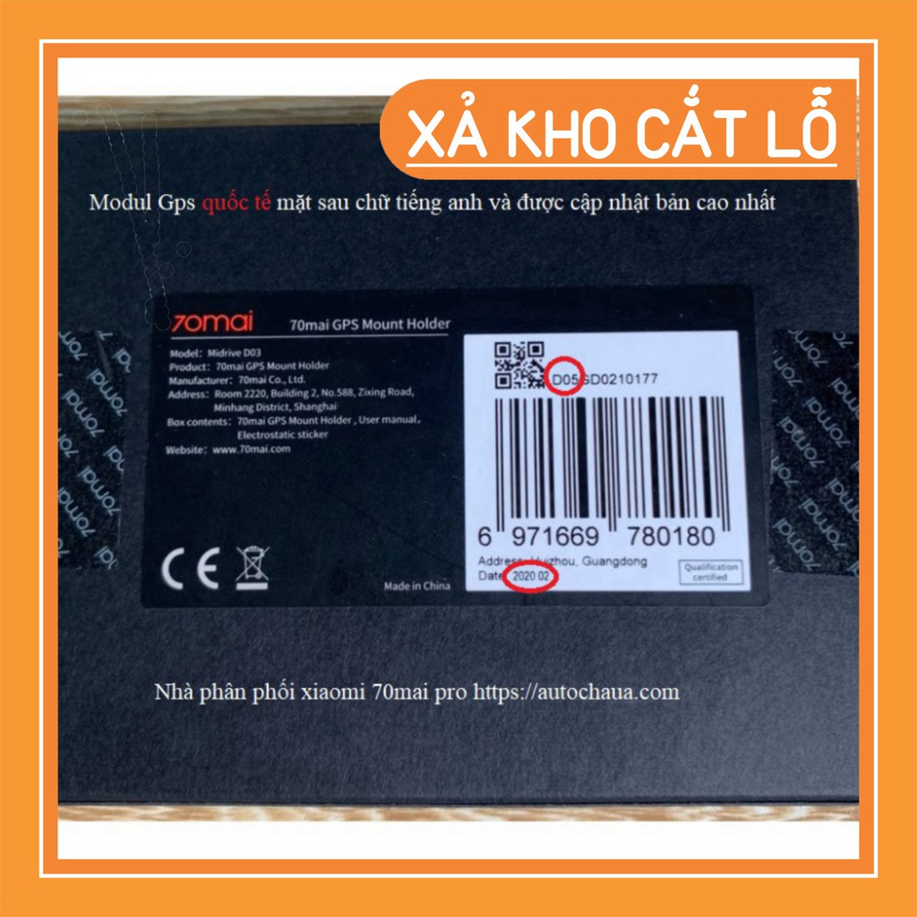 GIÁ KHUNG KHIẾP 70mai Pro plus A500 Quốc Tế - Camera hành trình Xiaomi Nguyên Seal GIÁ KHUNG KHIẾP