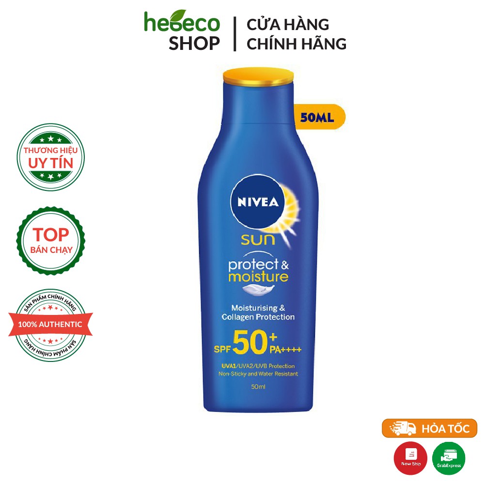 Sữa chống nắng NIVEA dưỡng ẩm da toàn thân SPF50+ PA++++ (70ml) - 85799