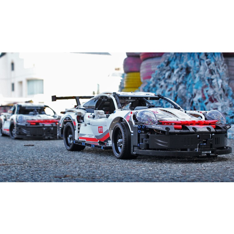 BỘ Lắp ghép Mô hình TECHNIC  City Speed Sets 911 Rsr Sportcar Formula Building Blocks  Lắp Ráp SIÊU XE