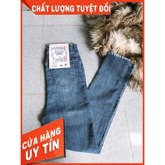 QUẦN JEANS DÁNG ÔM ĐÁY SIÊU CAO TRÊN RỐN- hình thật shop chụp | BigBuy360 - bigbuy360.vn