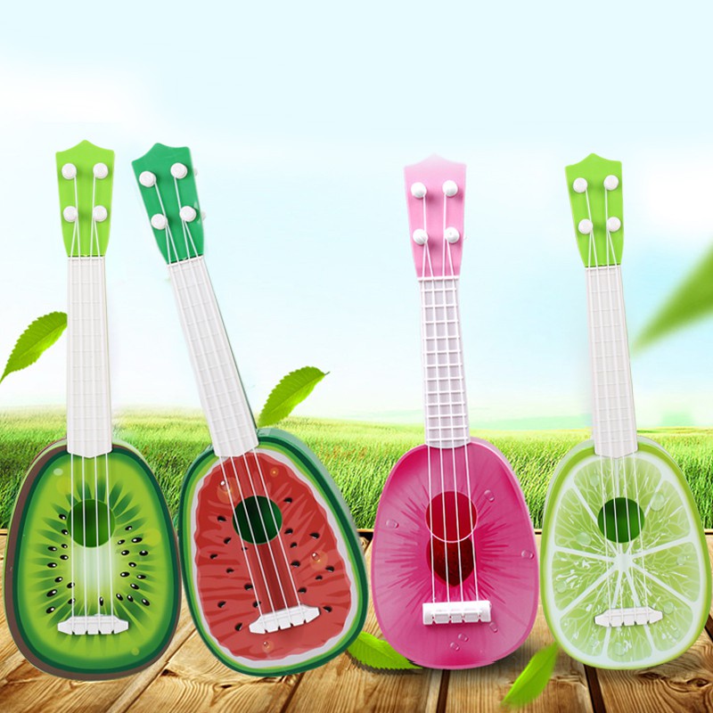 Đồ chơi Đàn Guitar Mini-Ukulele Foxi phát nhạc và nhạc cụ -Bé vừa chơi vừa học phát triển trí tuệ-Bé thỏa