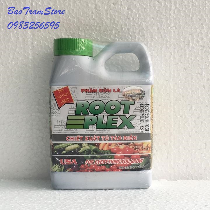 Phân bón lá cao cấp Rootplex chiết xuất từ Tảo biển chai 500ml