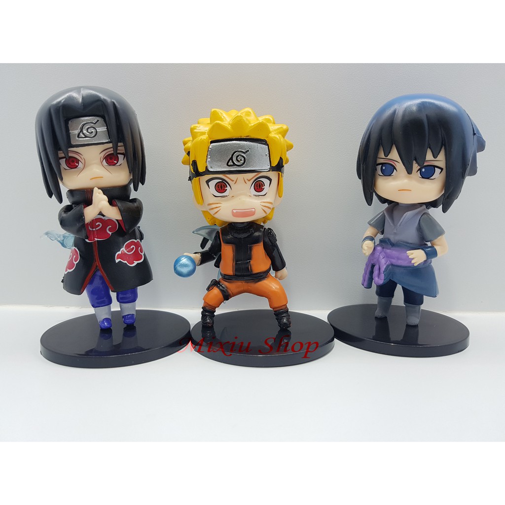 Set 6 Mô Hình Nhân Vật Phim Naruto Chibi Jiraiya Sasuke Kakashi Gaara Itachi Fg Contents