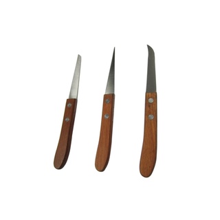Bộ 3 chiếc dao tỉa hoa quả cán gỗ
