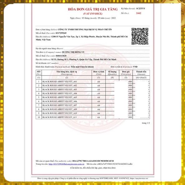 Son Kem Lì Black Rouge/ Son black rouge A12, A22. A18/ Black rouge ver7 A34, A36