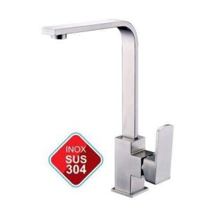 Vòi rửa bát vuông nóng lạnh inox 304 hàng chính hãng